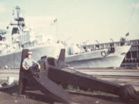 Sitting on an Anchor in Boston Harbour